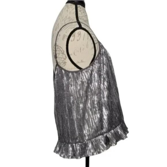 Anthropologie Amelie Gray Sequin Top - Picture 4 of 7